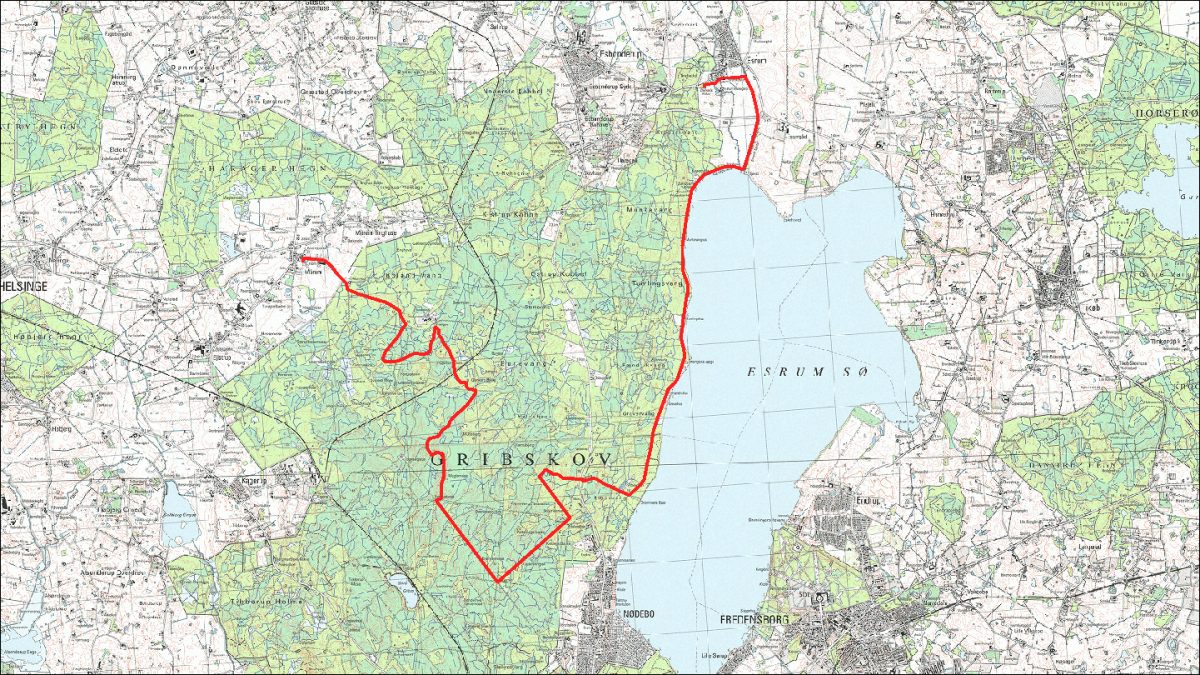 Kort etape Esrum - Mårum lang