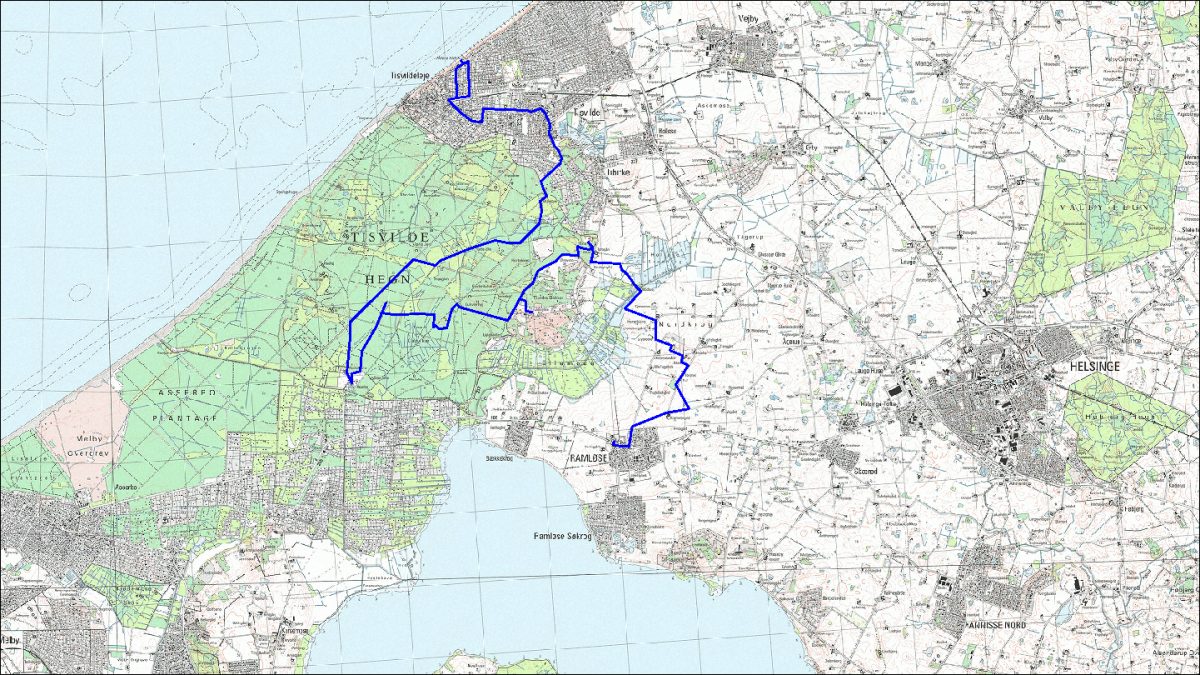 Kort etape Ramløse - Tisvilde